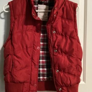 Aeropostale Red Puffer Vest Size Medium